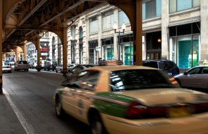 Chicago Taxi in Rush Hour