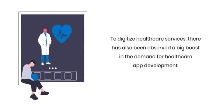 To digitize healthcare services, there has also been observed a big boost in the demand for healthcare app development.
