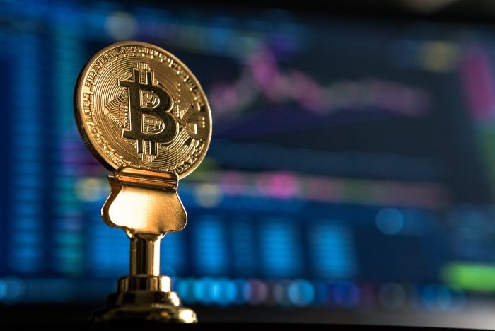 stock photo illustration of bitcoin