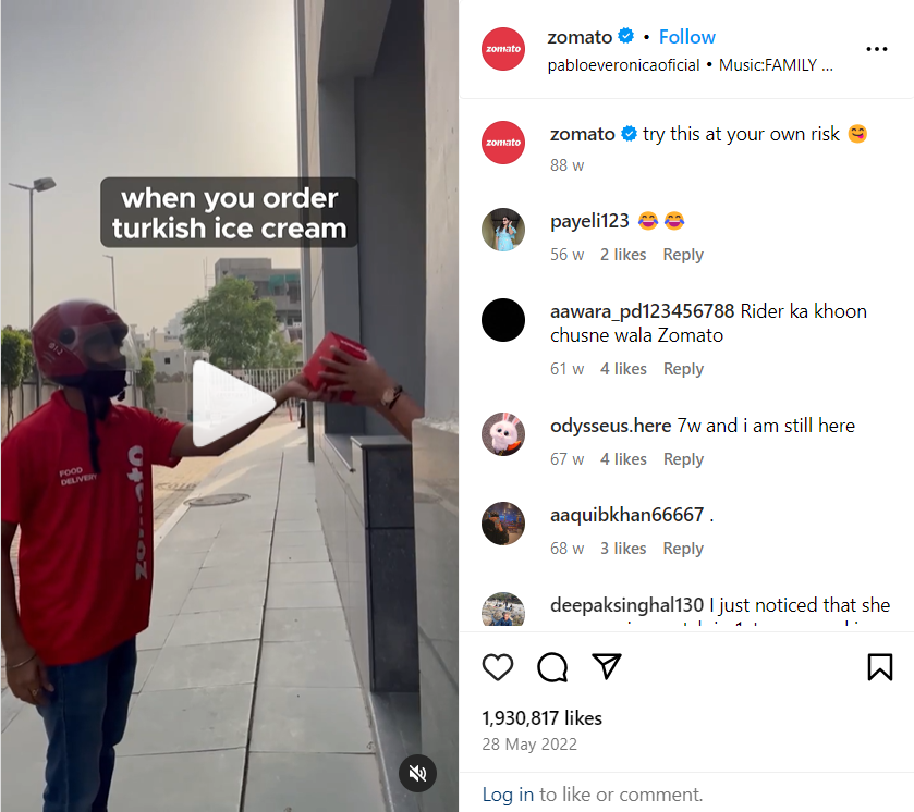 One real-world example of a brand utilizing this approach effectively is Zomato