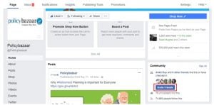 policy bazaar facebook page