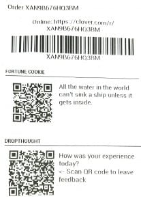 sample QR code receipt