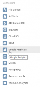 google data studio select your data source
